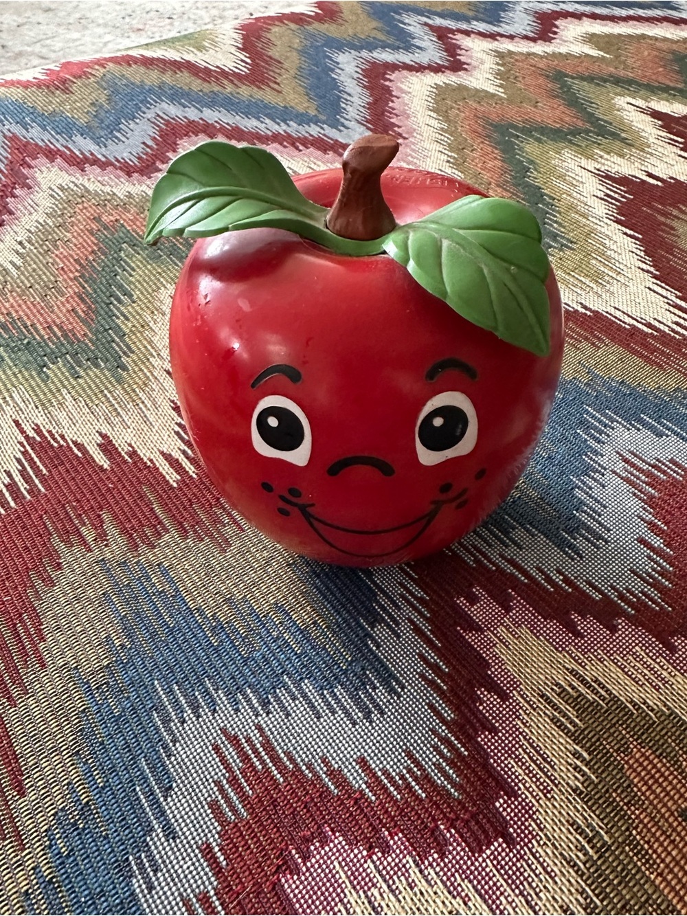 Vintage Fisher-Price Red Apple chiming Toy